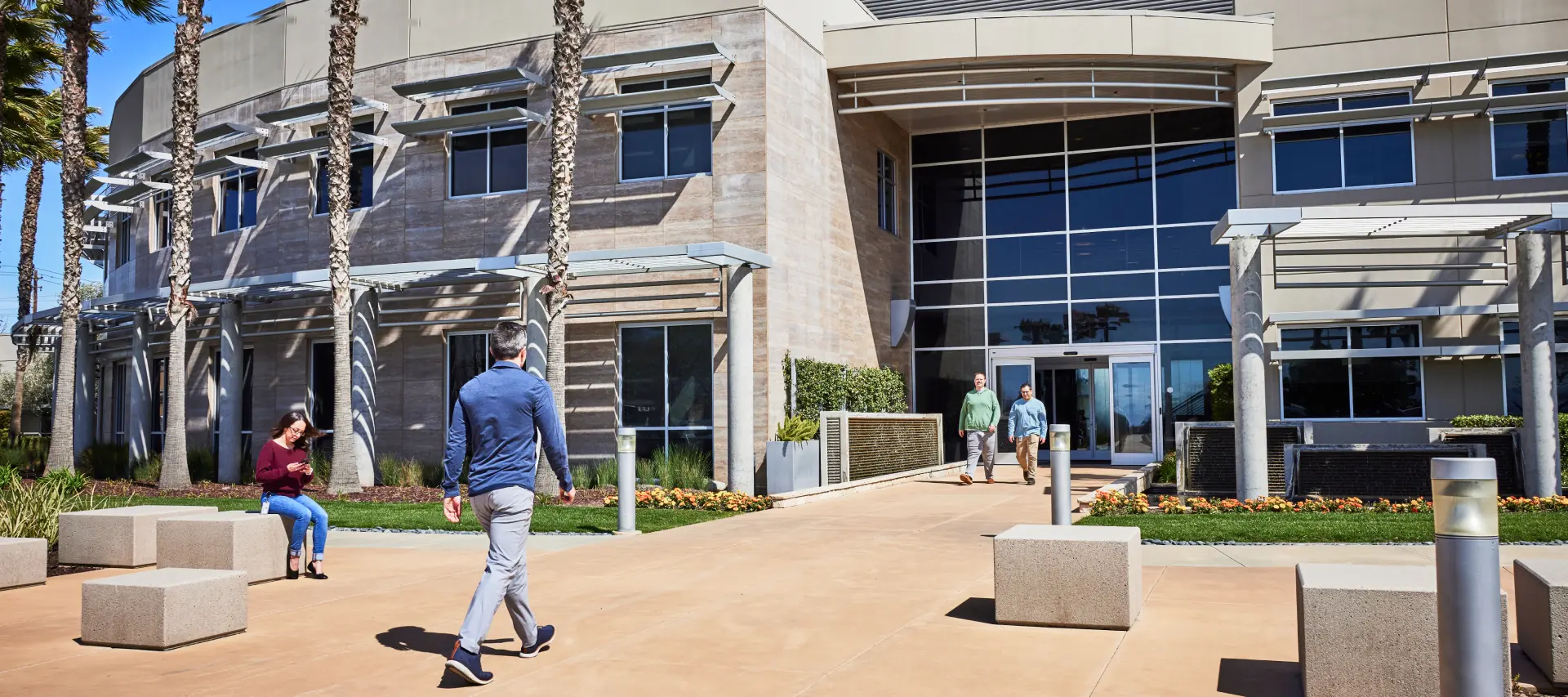 image of the front of the hilmar building