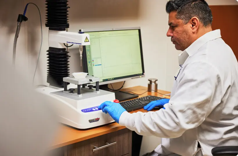 scientist working at a computer