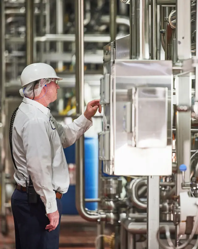 person working in the factory