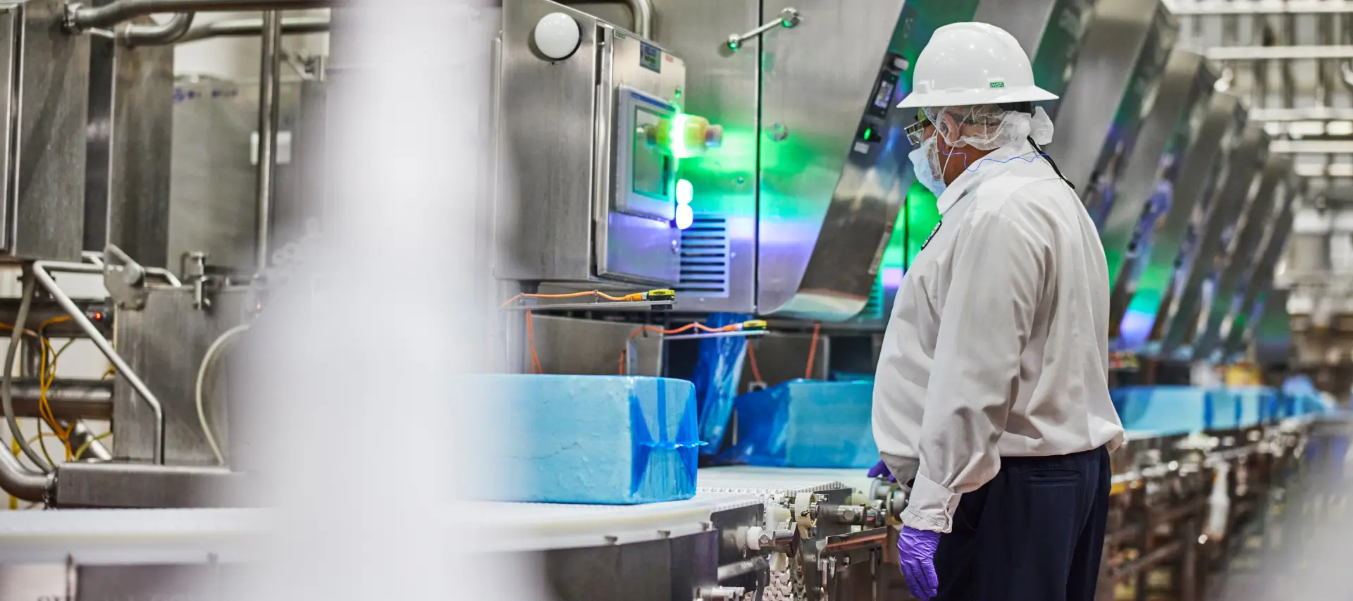 person working in factory