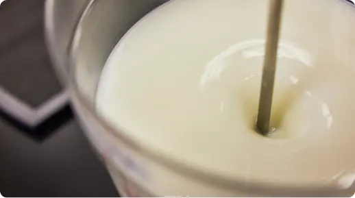 a protein drink with a straw