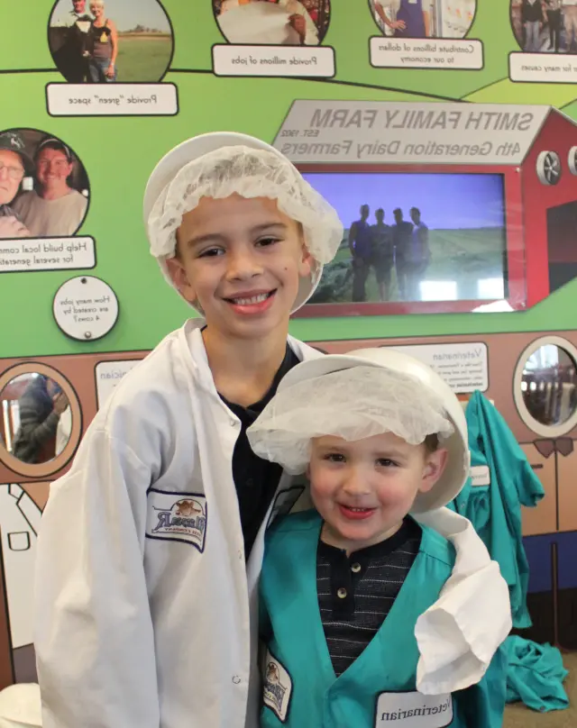 kids on hilmar visitor center tour